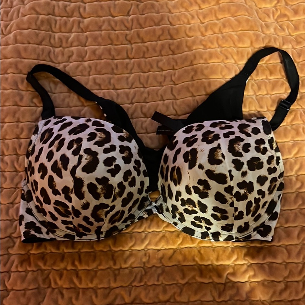 Torrid Leopard Print Bra - Black and Brown